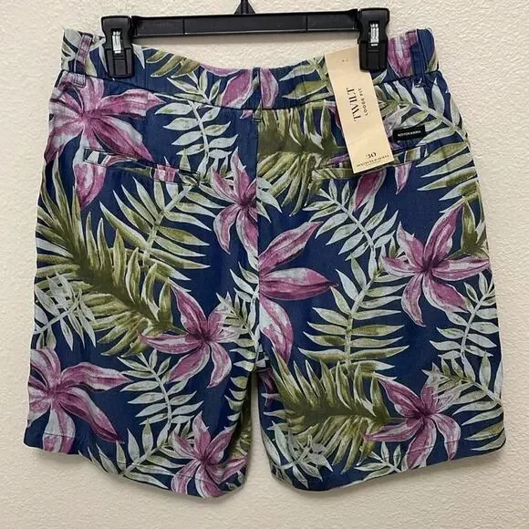 Scotch & Soda Men's Twilt‎ Tropical Print Loose Fit Shorts Sz 30 Blue Green New - Picture 5 of 14